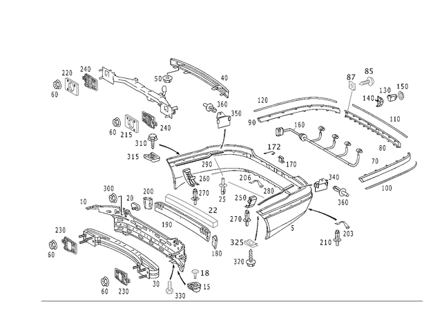 2208850725 - : Trim for Mercedes-Benz Image