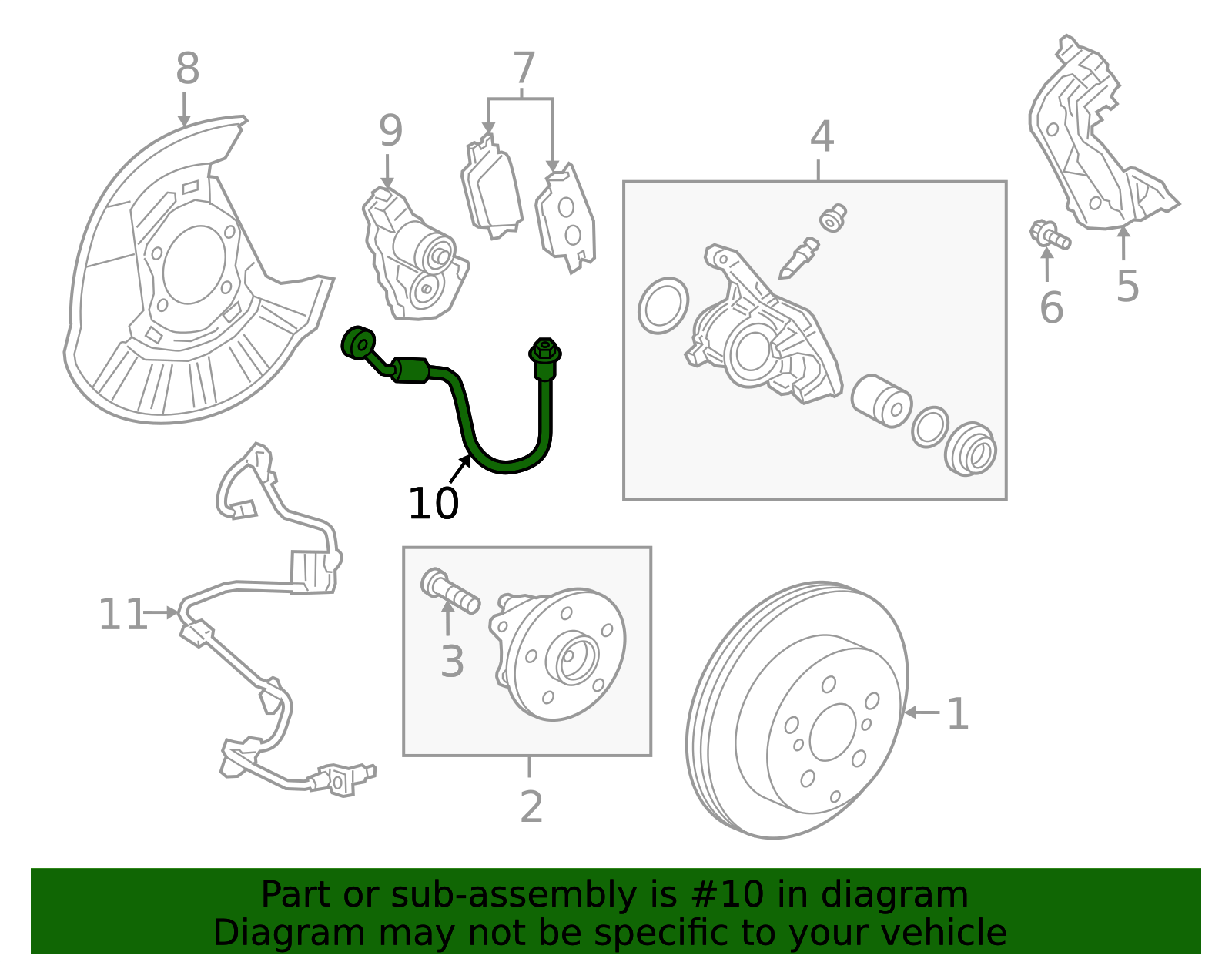 2019-2025 Toyota Brake Hydraulic Hose 90947-A2114 | Toyota Parts Center