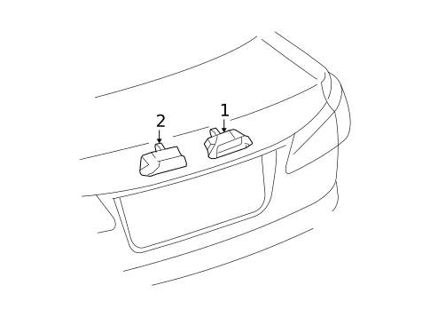 License Lamps for 2012 Lexus IS350 #0