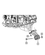 4854564AB - 5.7L Gas; Engine: Engine Mounting Bracket And Insulator for Mopar Image