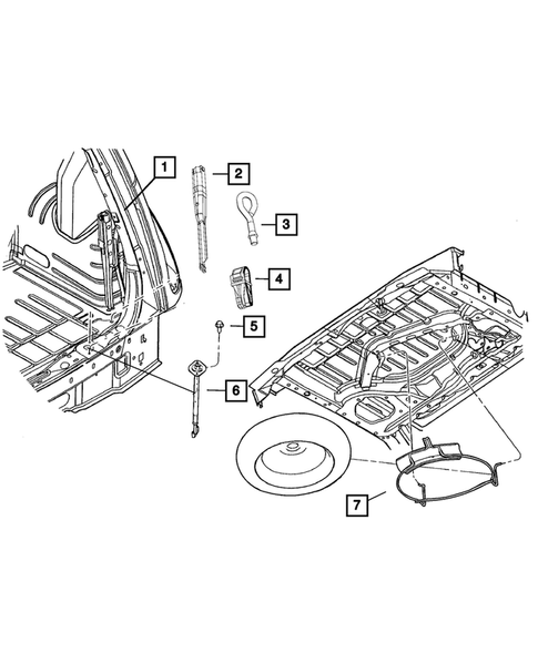 Jack Stowage for 2003 Chrysler PT Cruiser #0
