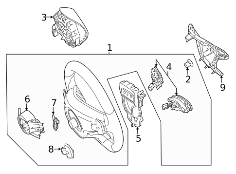 Steering Wheel & Trim for 2016 Mercedes-Benz Sprinter 2500 #1