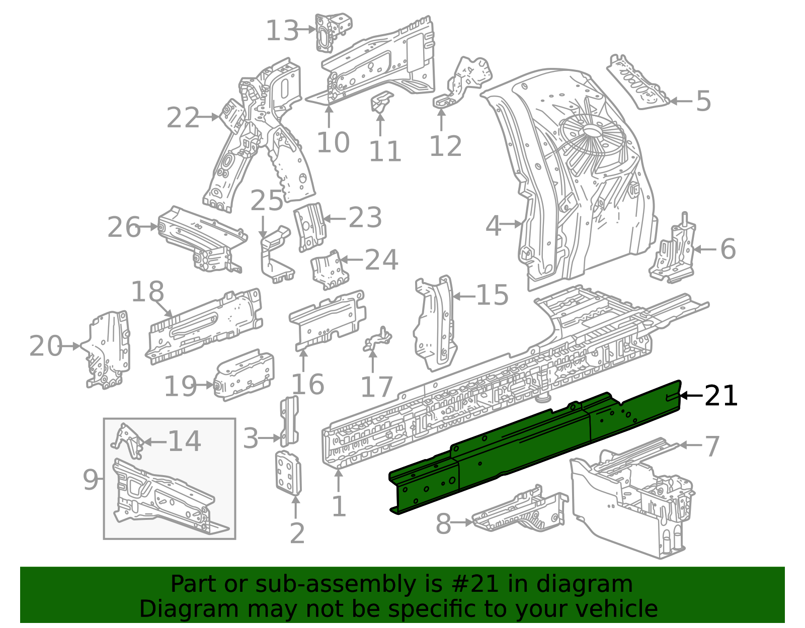 Frame Side Member - Structural Chassis Support | AutoNation Parts