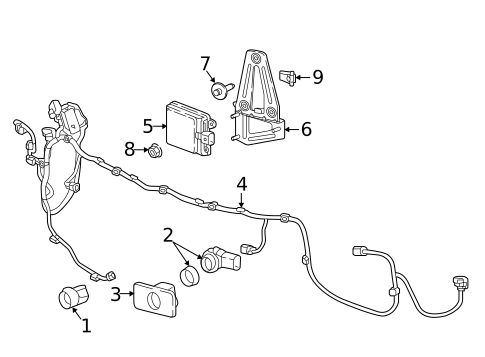 Lane Departure Warning for 2022 GMC Acadia #2