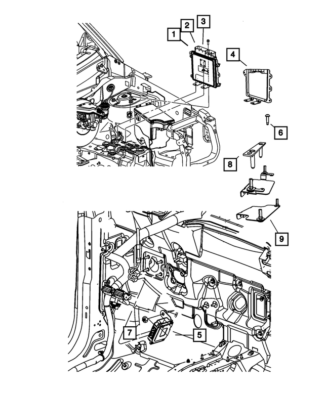 R5150523AA - Electrical: Powertrain Control Module, Remanufactured for Mopar Image