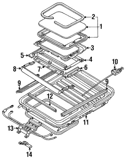 Sunroof for 1992 Hyundai Excel #0