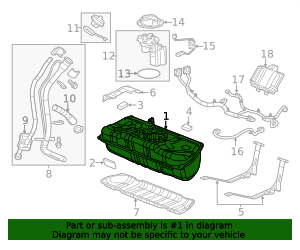 2011-2017 GM Fuel Tank 84359314 | OEM Parts Online