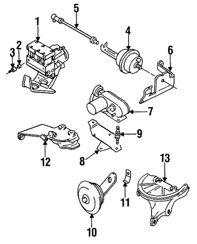 4A0614111D - Brakes: Motor &amp; Pump for Audi Image