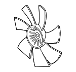 386115J6A01 - Cooling System: Fan Blade for Acura Image