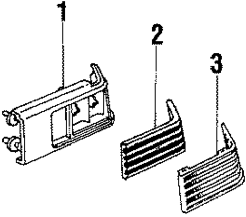 Tail Lamps for 1988 Pontiac 6000 #0