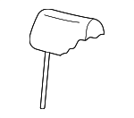 1J0881901BALGL - Body: Headrest for Volkswagen: Golf, Jetta, Passat Image