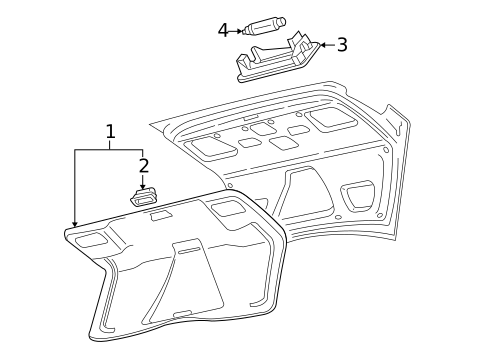Interior Trim - Trunk for 1997 Audi A8 Quattro #0