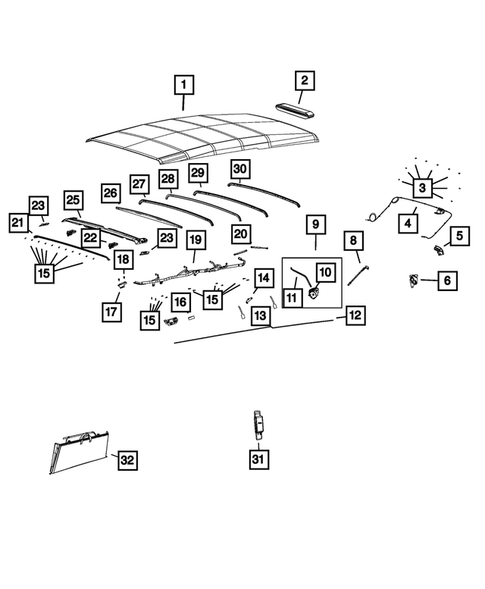 Roof for 2022 Jeep Wrangler #2