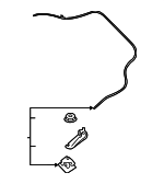 57330AN00A - Body: Release Cable for Subaru: Legacy, Outback Image