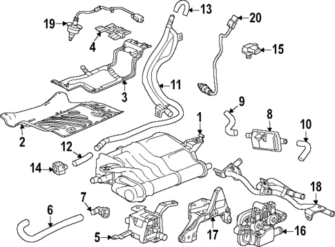 Emission Components for 2024 Honda CR-V #0