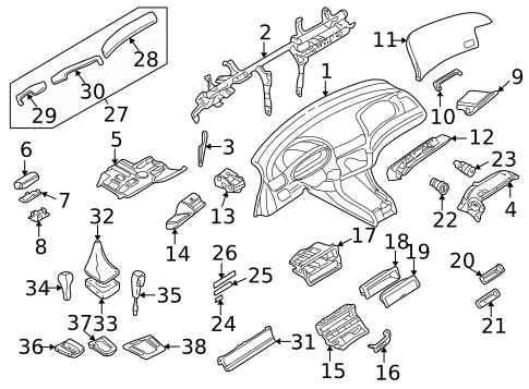 Instrument Panel for 2001 BMW 325xi #0