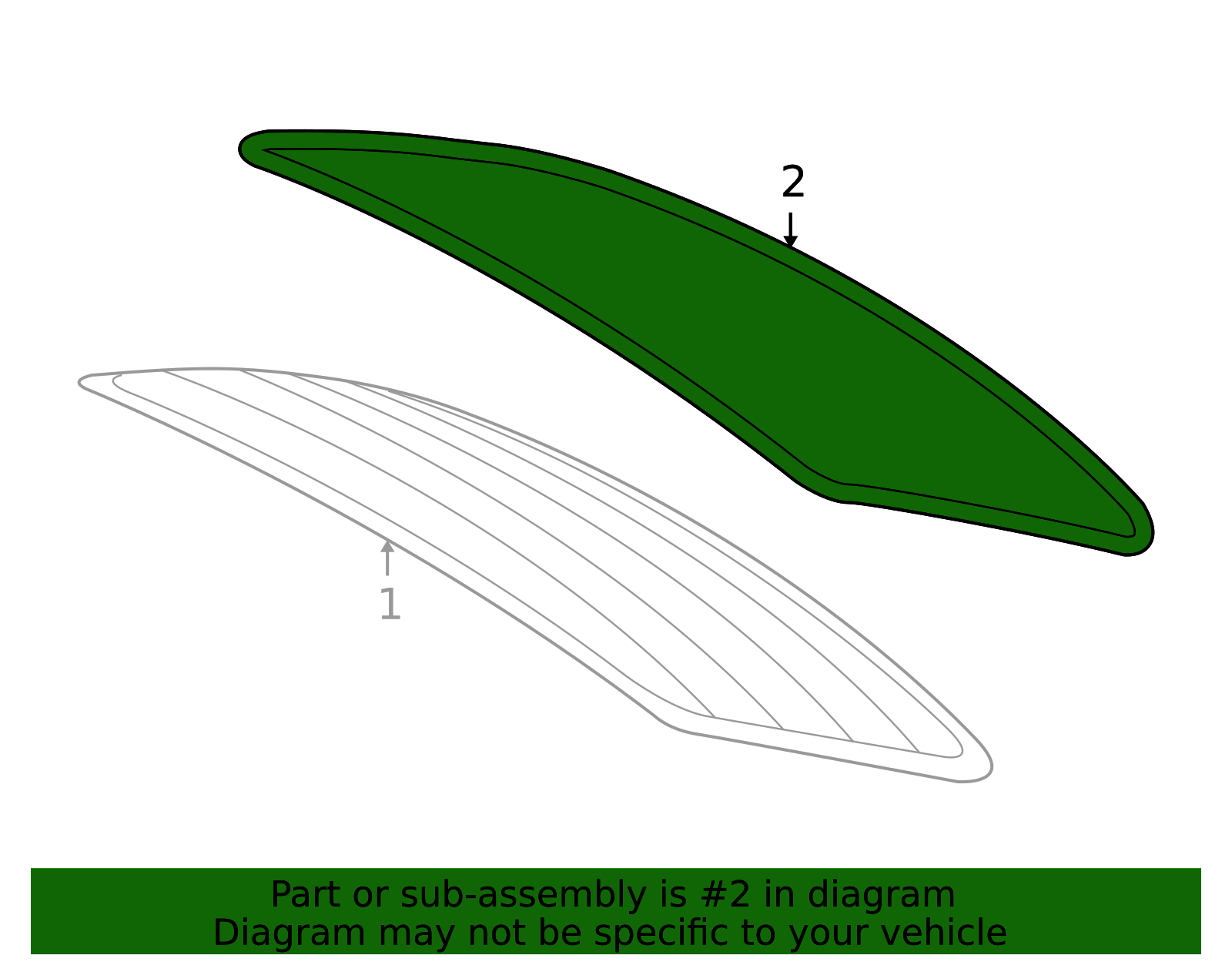 2007-2011 Chevrolet Aveo Rear Window Molding 96648485 GM ...