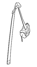 72119171976 - Electrical: Seat Belt Assembly for BMW: 1 Series M, 128i, 135i, 135is Image