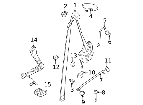 Seat Belt for 2012 BMW 128i #0