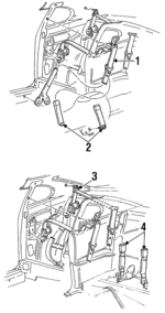 F7ZZ63611B08AAA - Electrical: Retractor Assembly for Ford: Mustang Image