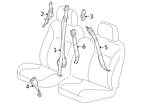 Seat Belt for 2006 Isuzu i-350 #0