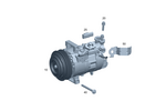 830410264 - Heating and Ventilation: Refrigerant Compressor for Mercedes-Benz: 180A, 180b, 220a, A220, A35 AMG, CLA250, CLA35 AMG, CLA45 AMG, CLA45 AMG S, GLA250, GLA35 AMG, GLA45 AMG, GLB250, GLB35 AMG Image