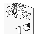 10310578 - Body: Lower Quarter Trim for Pontiac: Aztek Image