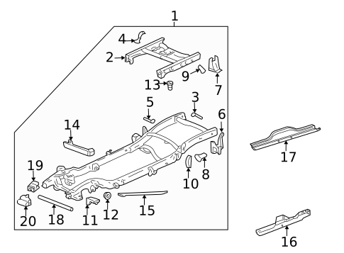 Frame & Components for 2002 GMC Sierra 1500 | OEM Parts Online