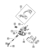 6XQ18DX9AA - : Steering Column Shroud for Mopar Image