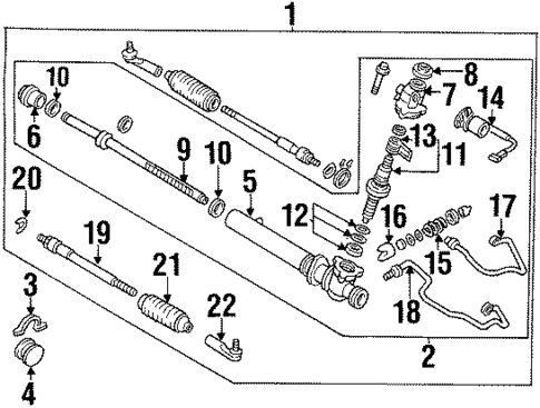 Steering Gear & Linkage for 1993 INFINITI J30 #0