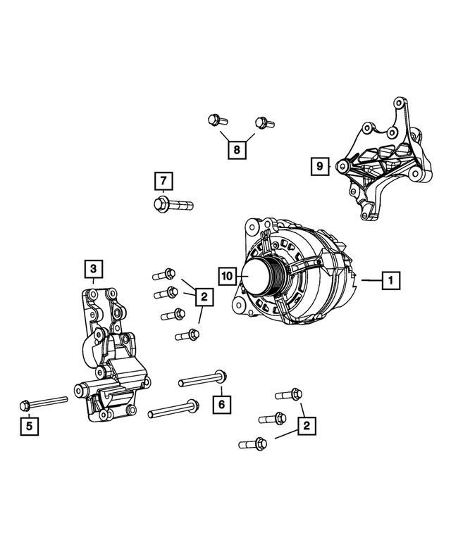 6508246AA - Electrical: Hex Flange Head Screw for Mopar Image