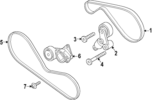Belts & Pulleys for 2025 Porsche Panamera #0