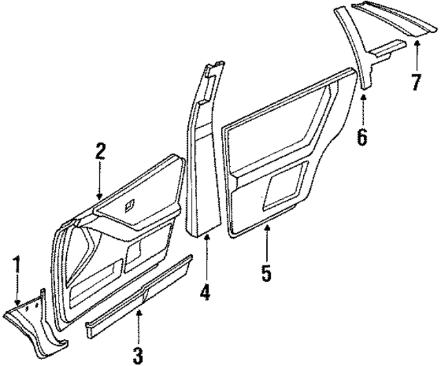 8A186727101C - Body: Cowl Trim for Audi Image