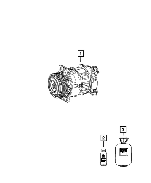 Air Conditioner Compressor and Mounting for 2025 Jeep Grand Cherokee #3