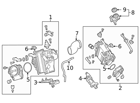 Throttle Body for 2021 Mercedes-Benz C63 AMG #0