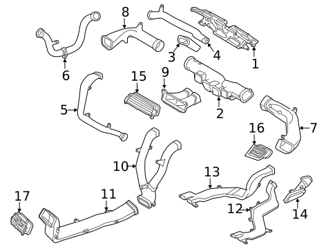 Ducts for 2012 Lincoln MKX #0