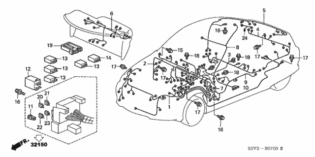 Wire Harness for 2000 Honda Insight #0