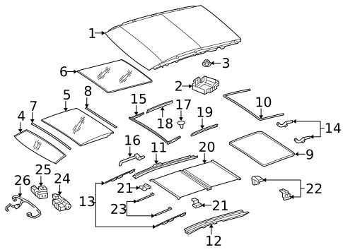 Sunroof for 2016 Mercedes-Benz GL63 AMG #2