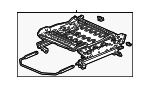 81136S5AA01 - Body: Seat Track for Honda: Civic Image