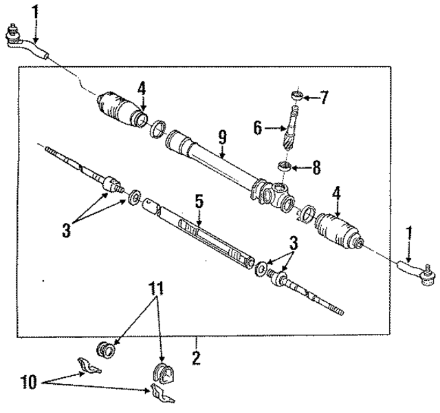4551017040 - : Rack And Pinion Assembly for Toyota Image