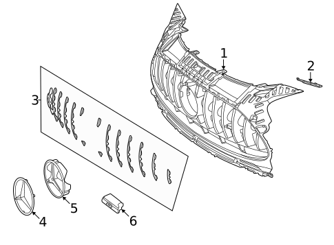 Grille & Components for 2021 Mercedes-Benz AMG GT Black Series #0
