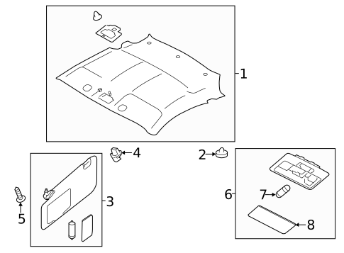 Interior Trim - Roof for 2014 Subaru BRZ #0