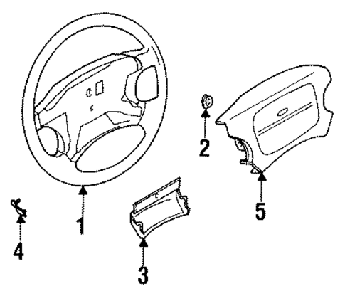 Steering Wheel & Trim for 1994 INFINITI Q45 #0