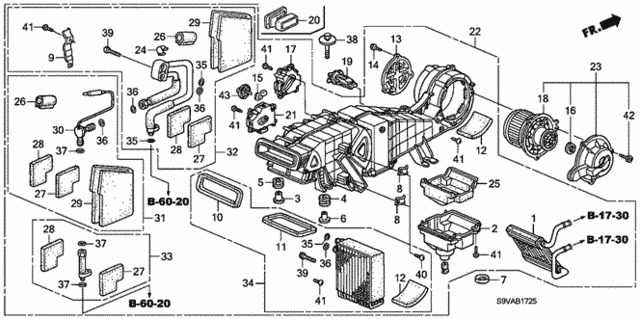 Rear Heater Unit for 2008 Honda Pilot #0