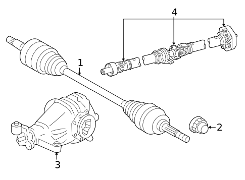 Axle & Differential for 2020 Lexus RC F #1