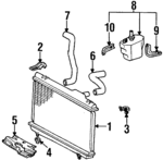 1647055020 - Cooling System: Reservoir for Toyota: Paseo, Tercel Image