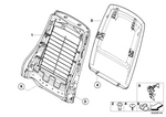 52106982919 - Seats: Backrest Frame for BMW Image