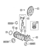 68086046AB - Engine 2.4L Four Cylinder: Piston Pin And Rod for Mopar Image