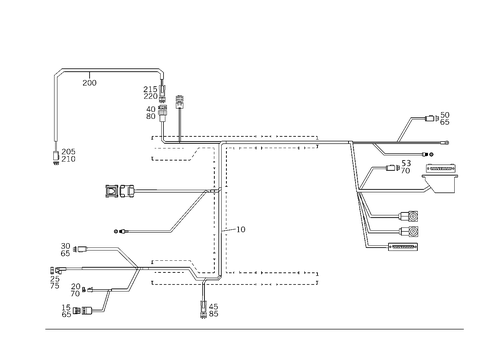 Cable Harness Automobile Telephone for 1999 Mercedes-Benz C230 #0
