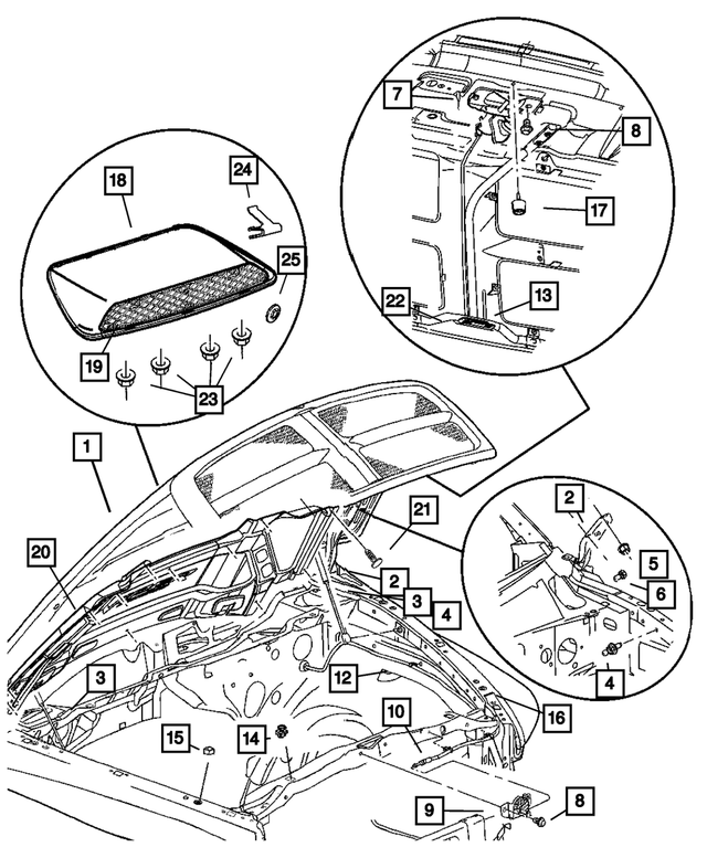5029419AB - Body Sheet Metal Except Doors: Hood for Mopar Image image